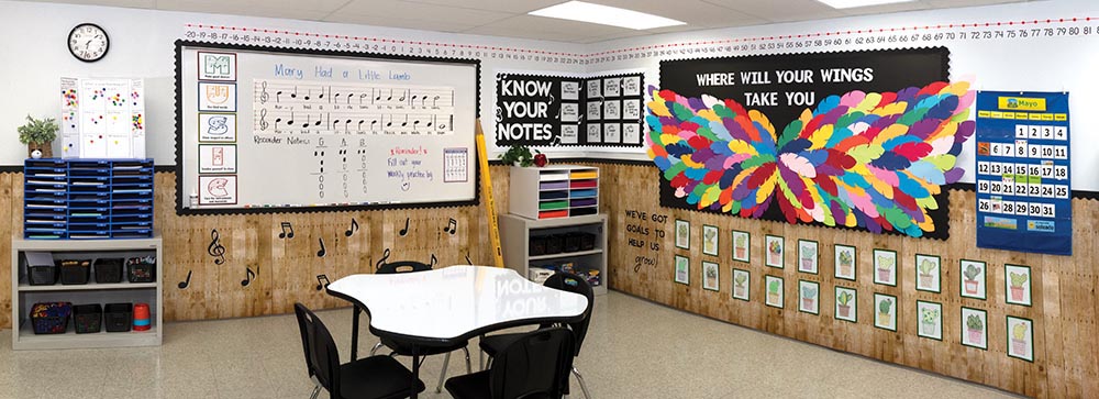 Fadeless® Designs Weathered Wood Classroom