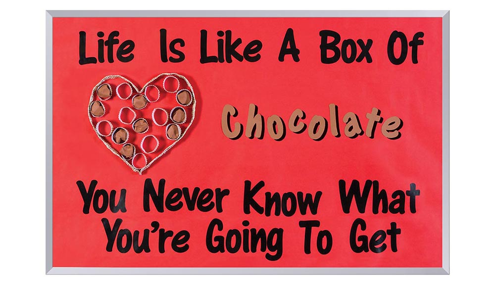 life is like a box of chocolates valentines day bulletin board