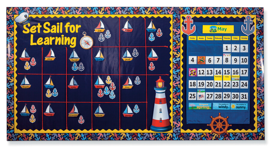 Set Sail for Learning Bulletin Board