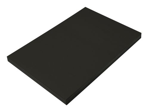 Pacon SunWorks Construction Paper, 58 lbs., 12 x 18, Black, 50 Sheets/Pack (PAC6307)