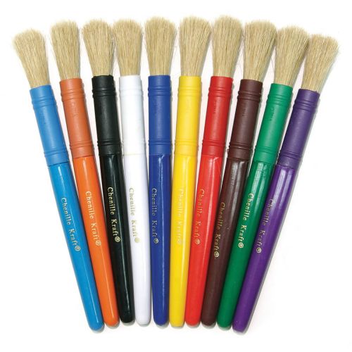 Creativity Street® Beginner Paint Brushes, Plastic Handle