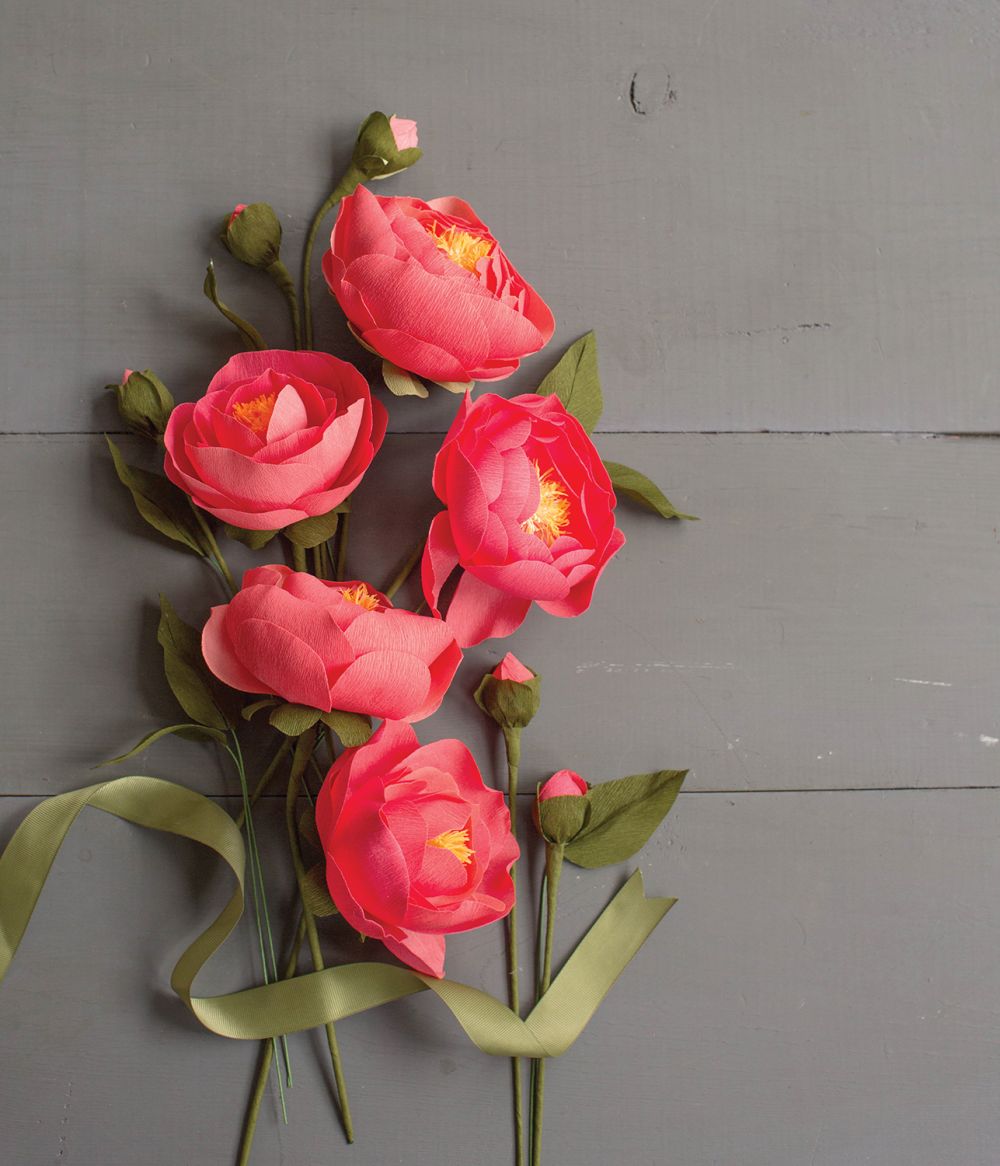 Lia Griffith Double-Sided Extra Fine Crepe Paper 2/Pkg-Strawberry/Tulip Pink & Flamingo/Peony