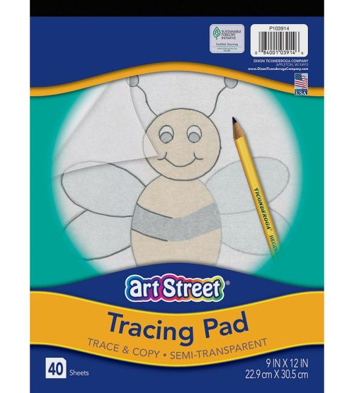A4 TRACING PAD ARCHITECT TRACING QUALITY PAPER SILVINE 40 SHEETS ART CRAFT A4T 