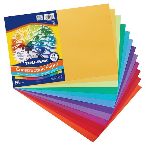 Premium Sulphite Construction Paper 9 x 12- Set of 20 colors