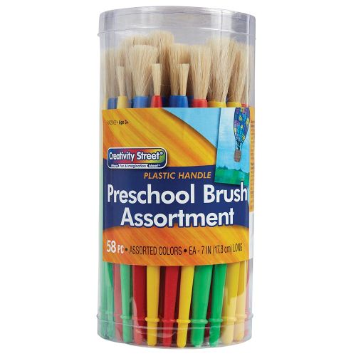 Creativity Street® Plastic Handle Brush Classroom Packs