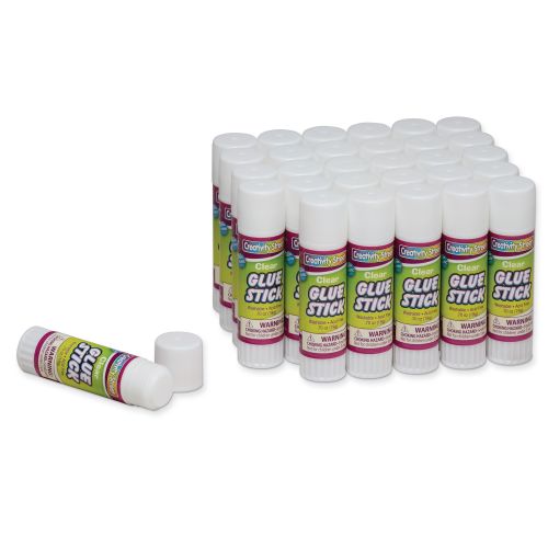 Creativity Street® Clear 1.41 oz Glue Sticks, Pack of 30
