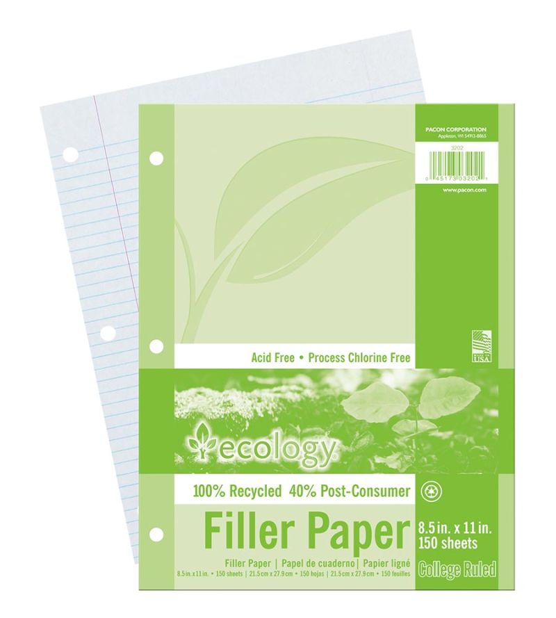 Ecology® Recycled Filler Paper