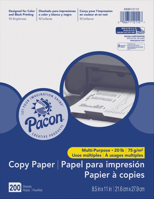 Pacon Neon Multipurpose Paper - Pink - Letter - 8.50 x PAC104319, PAC  104319 - Office Supply Hut