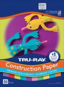 Pacon 103063 Tru-Ray Construction Paper, 76 lbs., 12 x 18, Assorted, 50 Sheets/Pack(Art Paper)