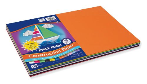 Pacon Tru-Ray® Construction Paper Bulk Asst, 10 Colors, 12 x 18, 250 Sheets  6589