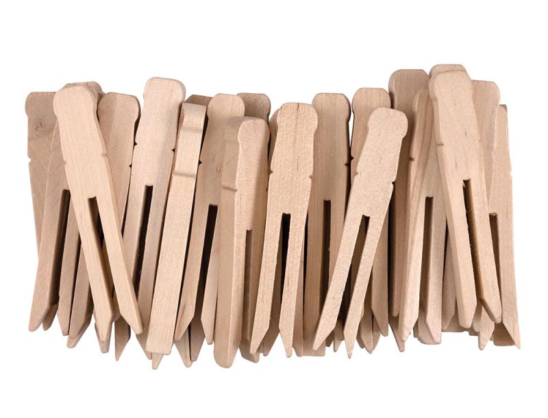 Creativity Street® Natural Flat Slotted Clothespins