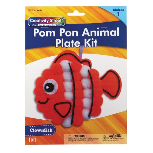 Creativity Street® Pom Pon Animal Plate Kit