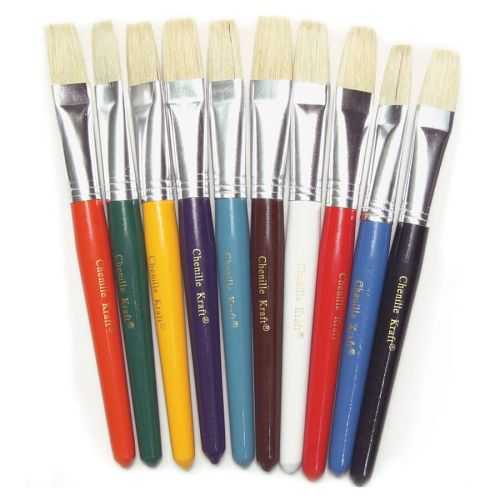 Creativity Street® Beginner Paint Brushes, Stubby Plastic Handle