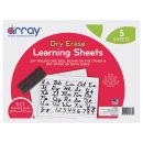 Array Dry Erase Learning Sheets