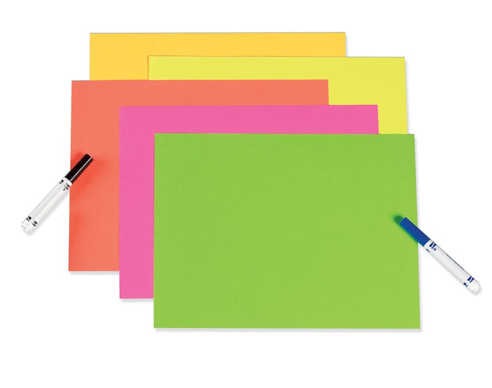 UCreate® 11 x 14 Neon Poster Board, 12 Packs of 5