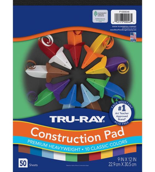 Tru-Ray® Construction Paper Pad