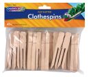 Creativity Street® Natural Flat Slotted Clothespins