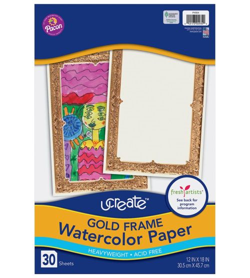 UCreate® Gold Frame Watercolor Paper