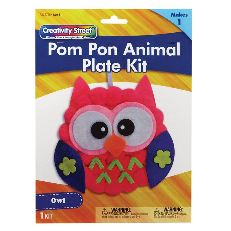 Creativity Street® Pom Pon Animal Plate Kit