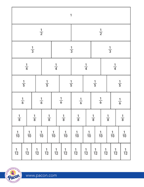 fraction bars free template download