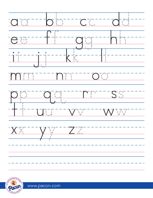 Handwriting Practice Template from pacon.com