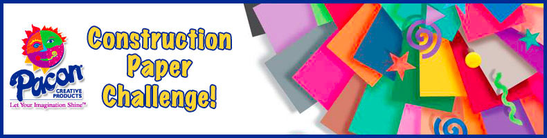 Colorful construction paper for Pacon Creative's Construction Paper Challenge.