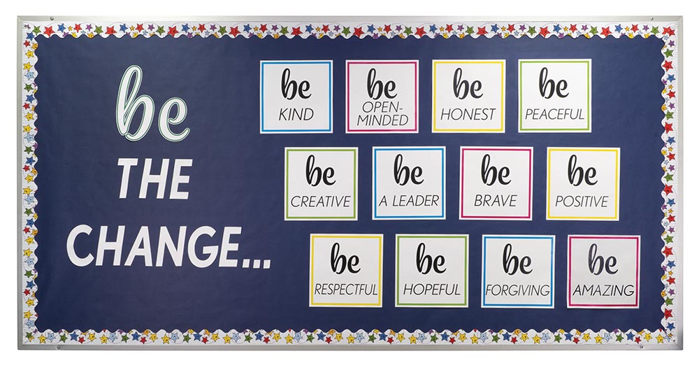 BE THE CHANGE Bulletin Board Kit Letters Classroom Decoration -  Hong  Kong