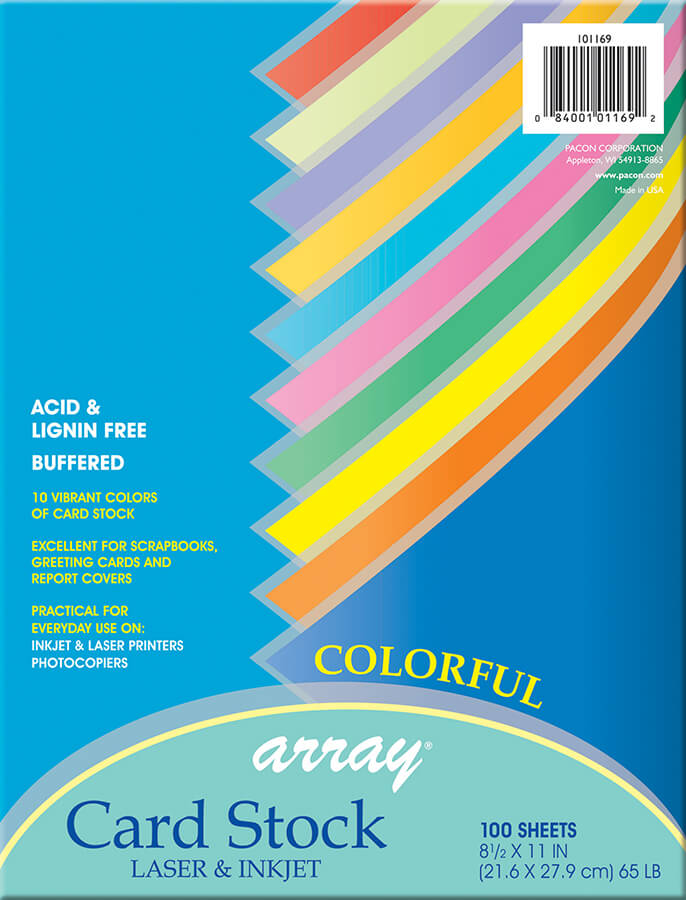 100 Sheets Metallic Colored Cardstock Paper, Assorted Colors for Arts and  Crafts, Classroom, DIY Projects (8.5 x 11 In)