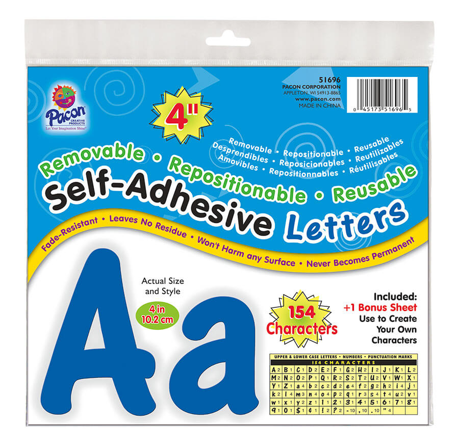 Self-Adhesive Letters - Pacon Creative Products