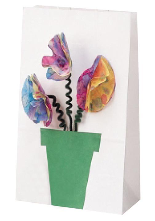 Romantic Blooms Paper Gift Bag, Filly 13x7x13