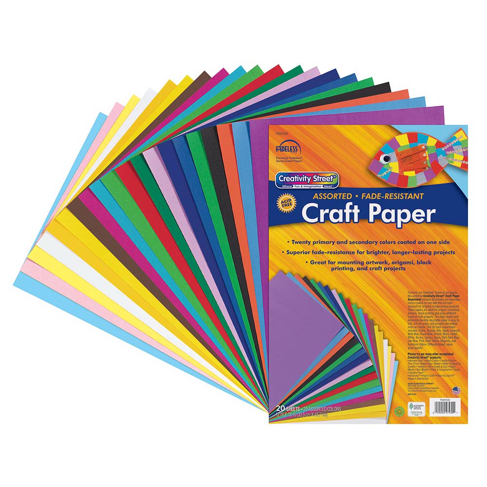 Creativity Street Pacon Plastic Art Sheets, Assorted 8 Colors, 11