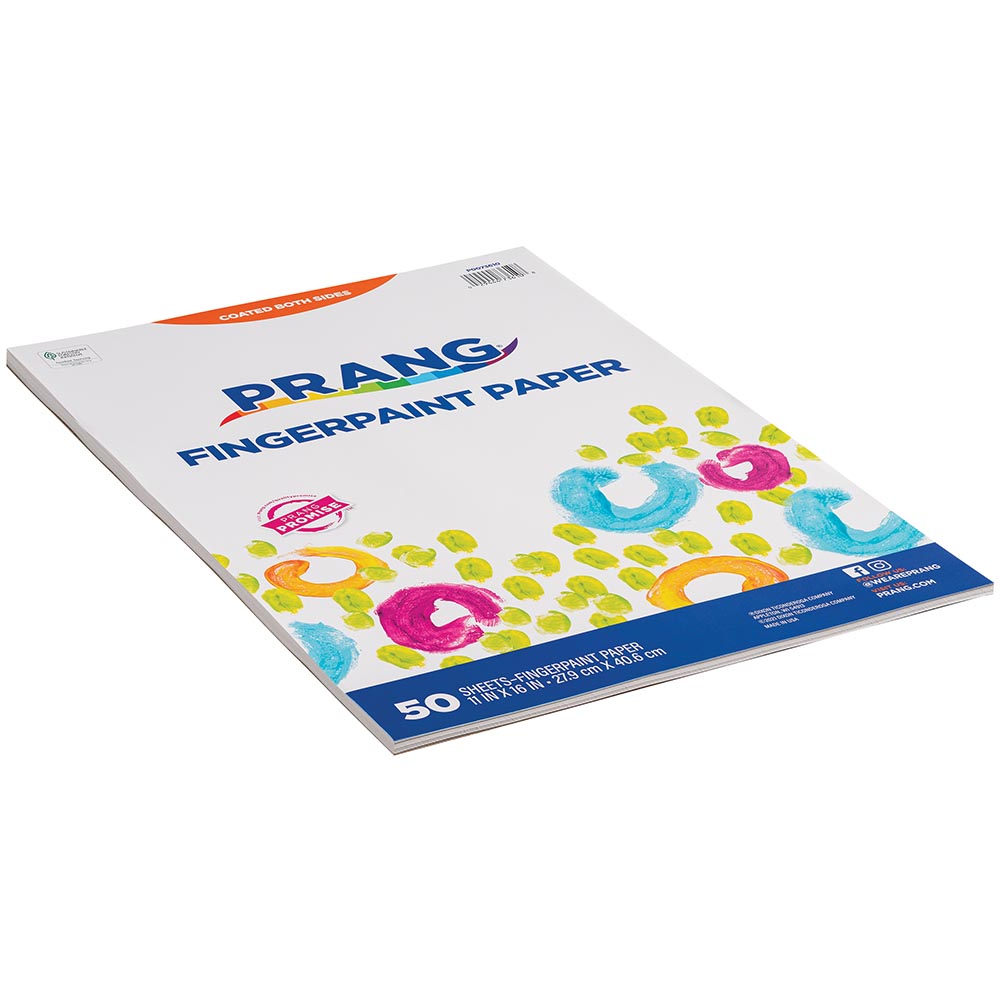 Non-Absorbent Coated Finger Paint Paper -100 Sheets