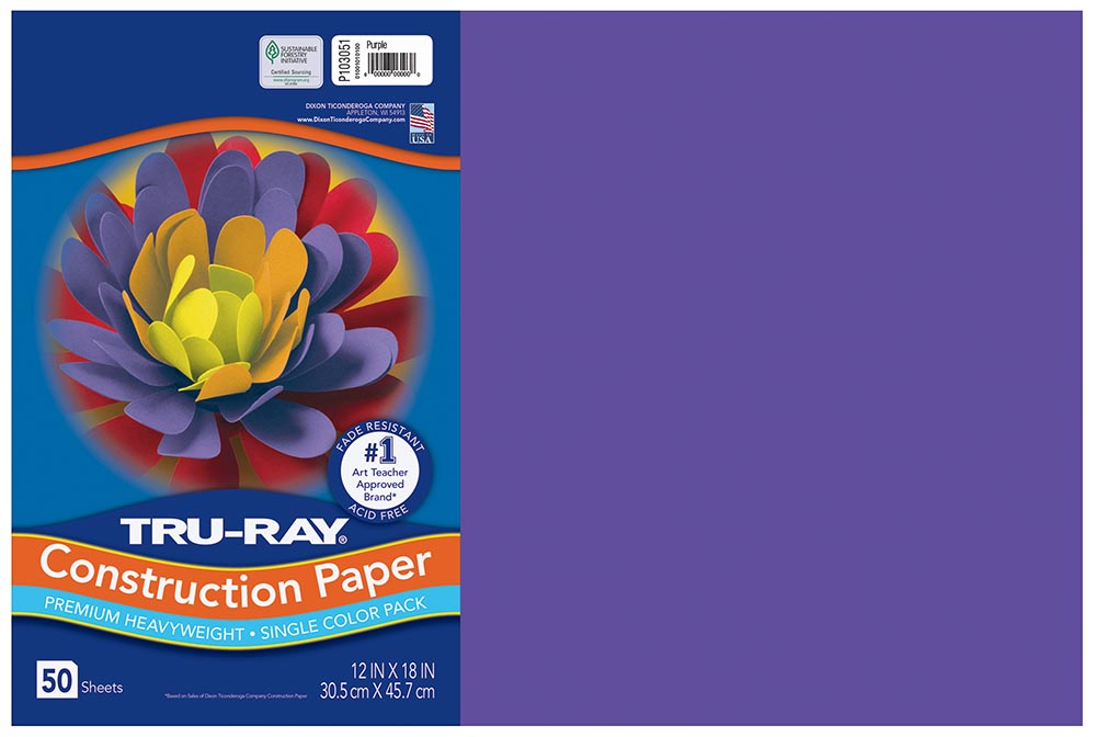 Construction Paper Purple (Violet) 9 x 12 50 pack | mysite