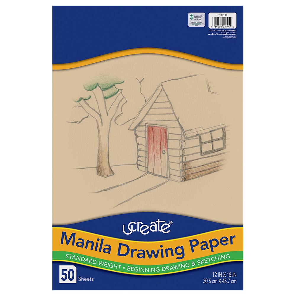 Riya's School, office and art supplies - Manila paper with border