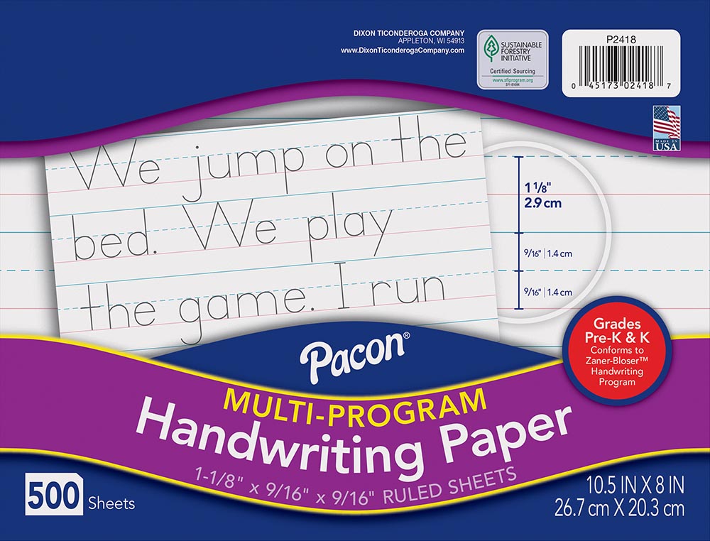 Multi-Program Handwriting Paper - Pacon Creative Products