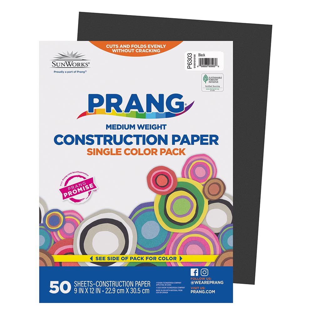9x12 Gray 50 SheetsPack Pacon SunWorks 8803 Construction Paper 58 lbs PAC8803 