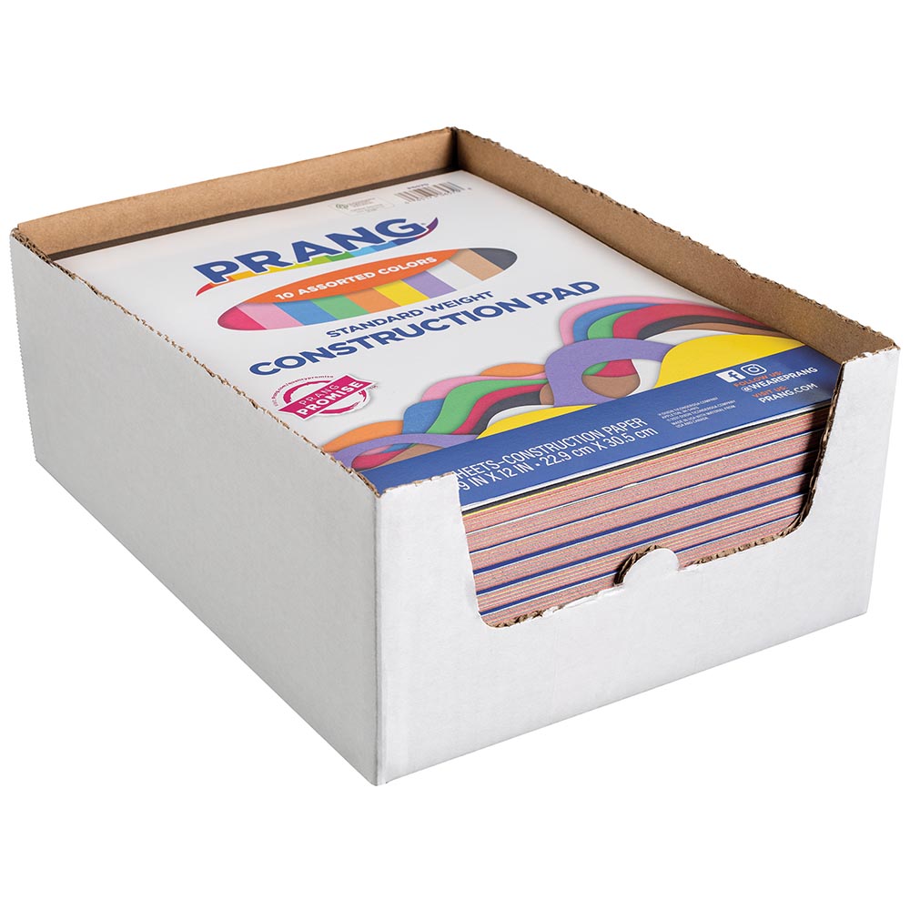 48 Pieces Construction Paper Pad (6 X 9 Inches / 48 Sheets / 8