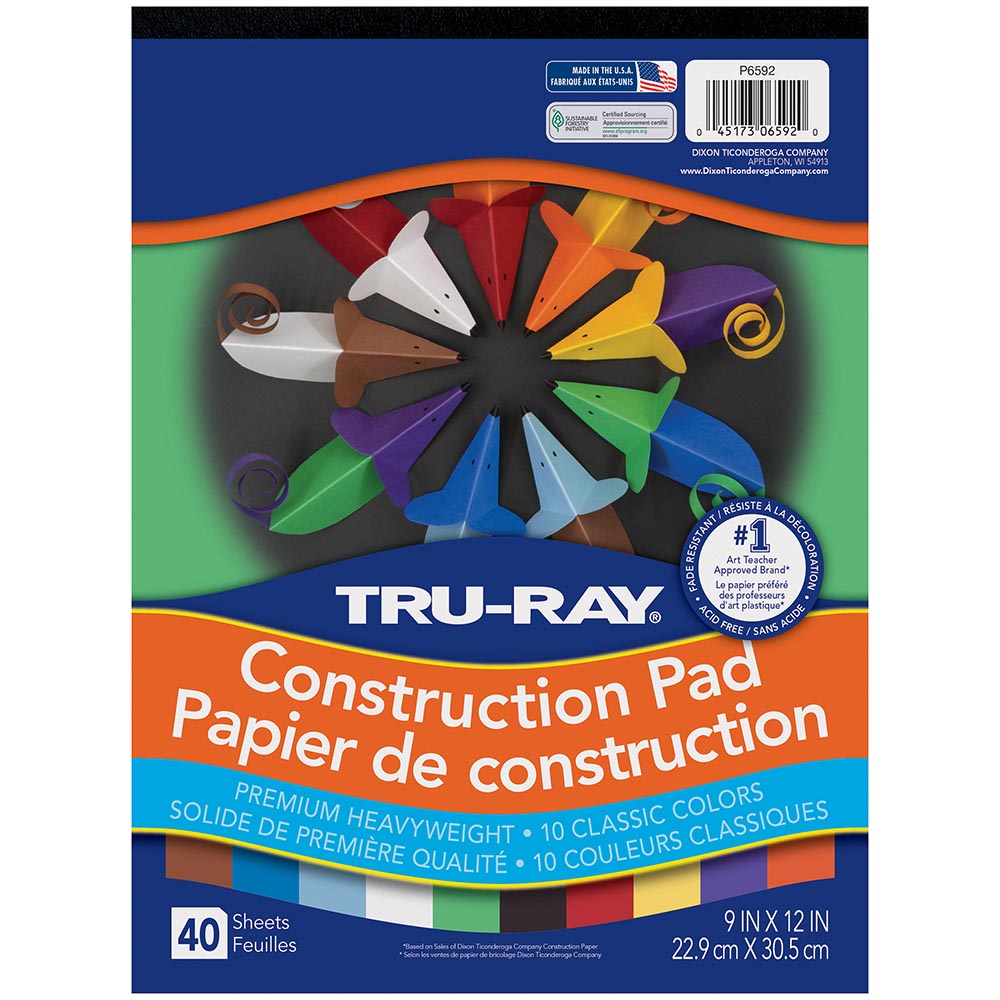 Construction Paper Classic Assortment - Tru-Ray
