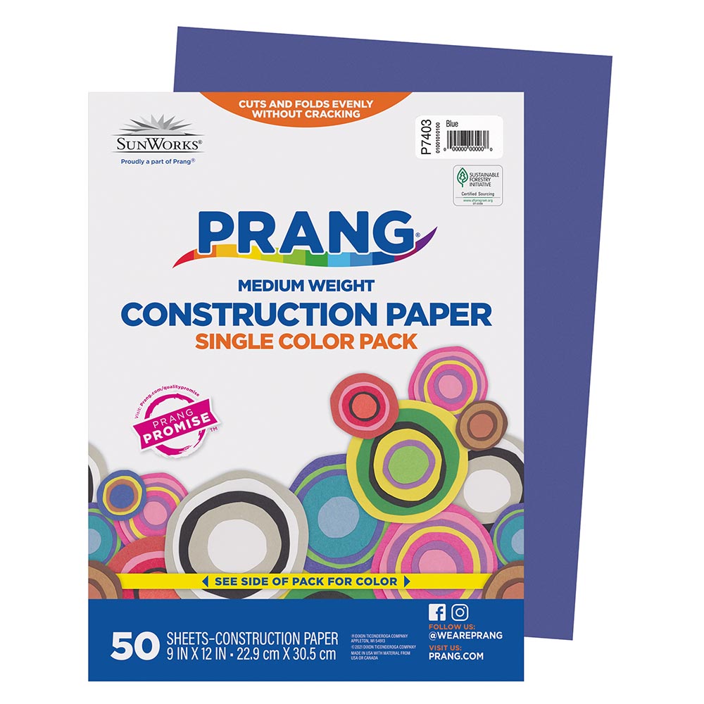 Construction Paper Blue 9X12 by Pacon: Construction Paper