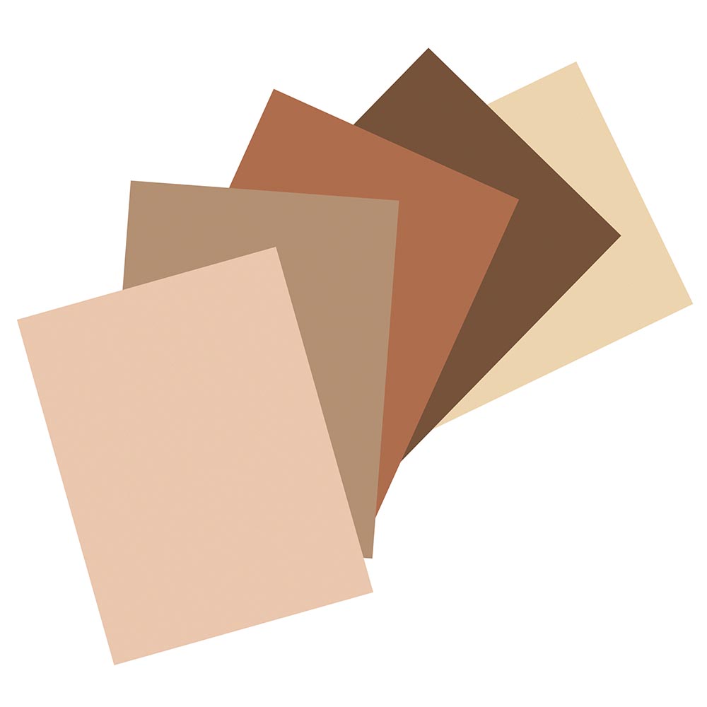 Prang Shades Of Me Construction Paper, 5 Assorted Skin Tone Colors