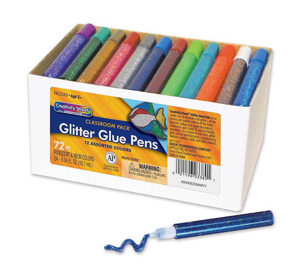 36 Pack Glitter Foam Sheets, 9 x 12 Inch, by Better Office Products,  Assorted 12 Colors, for Arts and Crafts, 36 Sheets 