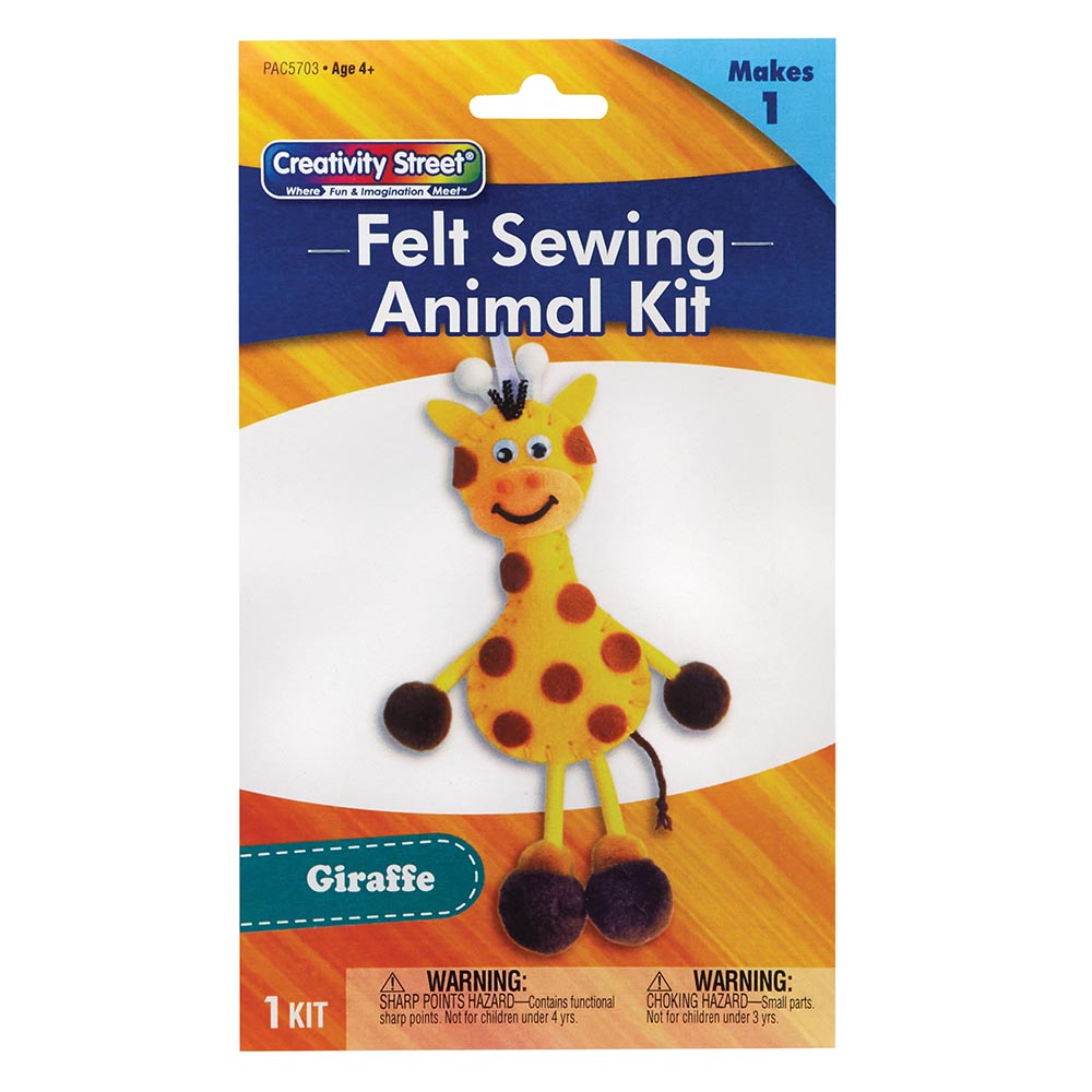 Felt Sewing Kit, Kids Crafts Projects, Diy Felt Animal, Sew Your Own Fox, Felt  Craft Kit 