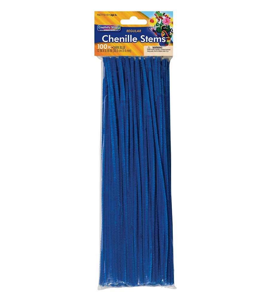 Creativity Street Regular Stems, Dark Blue, 12