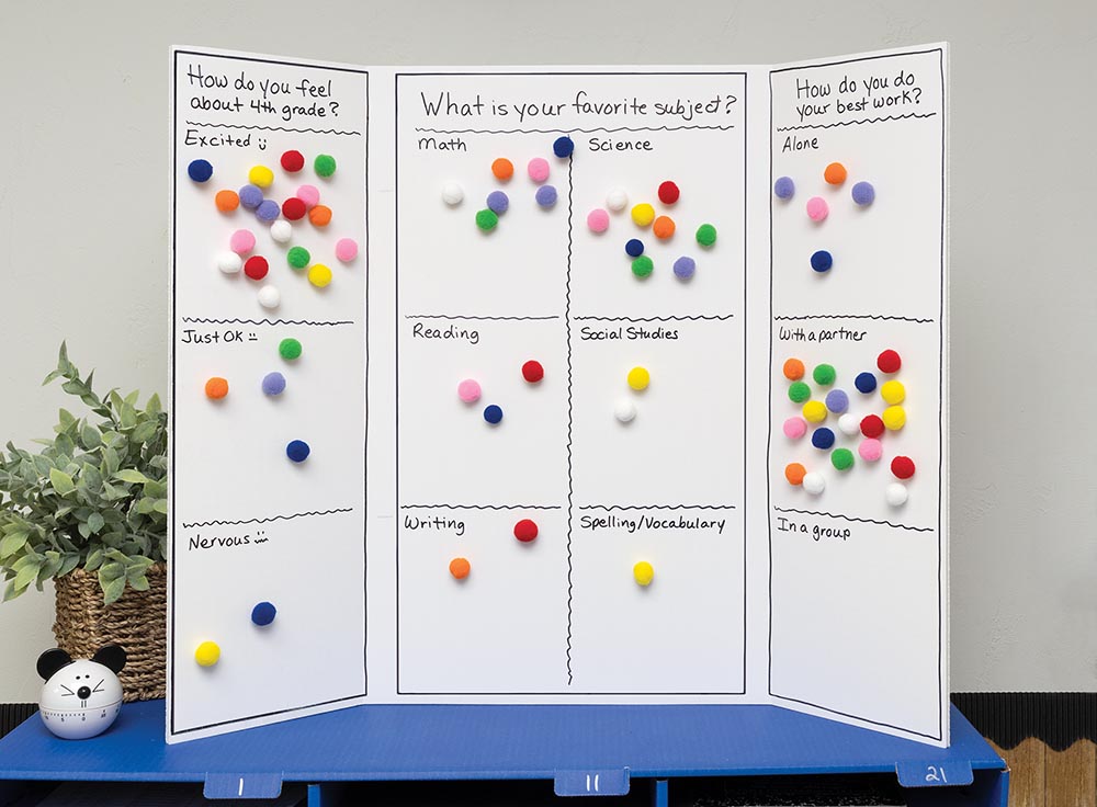 Pacon Ghostline Tri-fold Foam Display Board