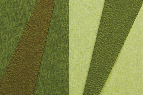 Crepe Paper - Double Sided Green and Pale Brown