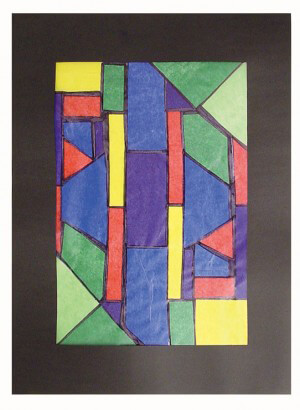 Tissue Stained Glass Project